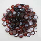 Professional Fire Pit Fire Glass Beads Amber Colored Glass Rocks For Fire Pits