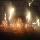 Amazing Gas Fireplace Logs Aglow Fire Bed Embers