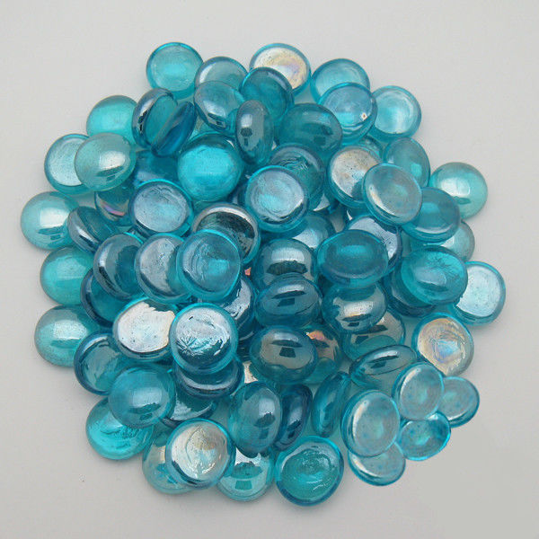 Normal Gas Fire Stones Glass Beads Sea - Blue Outdoor Fire Pit Glass Rocks