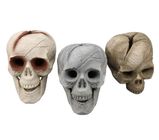 Electric Fireproof Human Fire Pit Skull Wood For All Types Gas Insert Logs BC-154