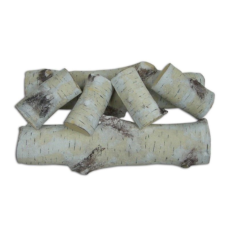 Modern Large Gas Logs S08-06 Ceramic Wood Fireplace Logs Cool Quickly